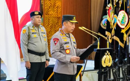 Kapolri Resmi Lantik Sejumlah PJU Mabes Polri dan Kapolda