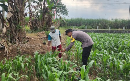 Polres Malang Perkuat Desa Mandiri Pangan Lewat Pendampingan Bhabinkamtibmas