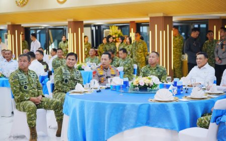 Kapolri Hadiri Silaturahmi Strategis Pimpinan Lembaga Negara di Mabes TNI AL