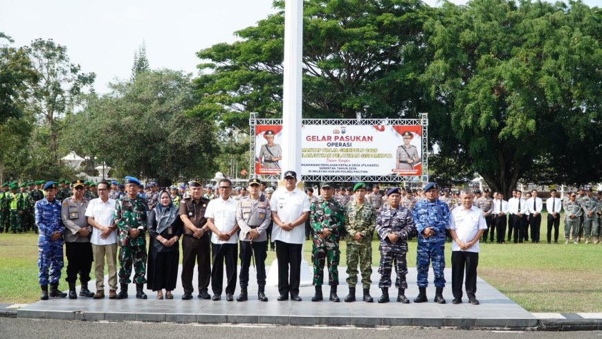 Polres Pacitan Gelar Pasukan Operasi Mantap Praja Grindulu 2026, Antisipasi Konflik Pilkades Serentak